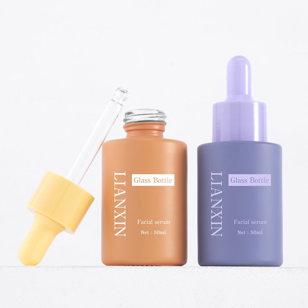 30ml Essential Oil Glass Bottle Wholesale Skin Care Cylinder Essence Oil Serum Dropper Bottle