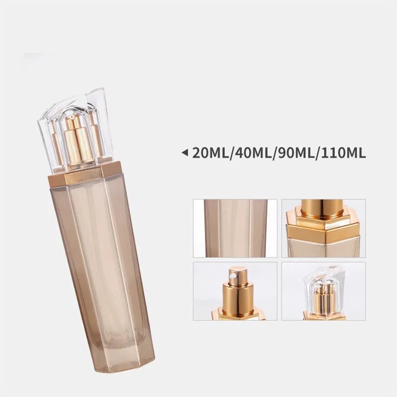 Custom 20g 50g 20ml 50ml 110ml Face Cream Eye Cream Skin Care Cosmetic Glass Pump Bottles and Jars Set