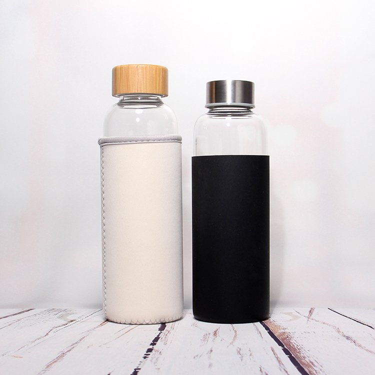 Customized Personalized Unbreakable Frosted Glass Drink Water Bottle