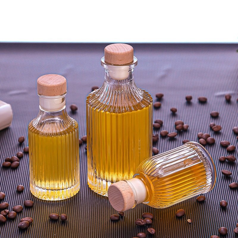 100ml clear glass wine bottle