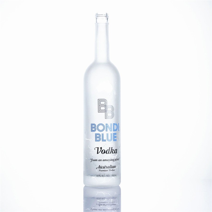 Wholesale 700ml 750ml 1000ml Bordeaux Bottle High Thin Round Clear Liquor Empty Wine Gin Vodka Glass Bottle
