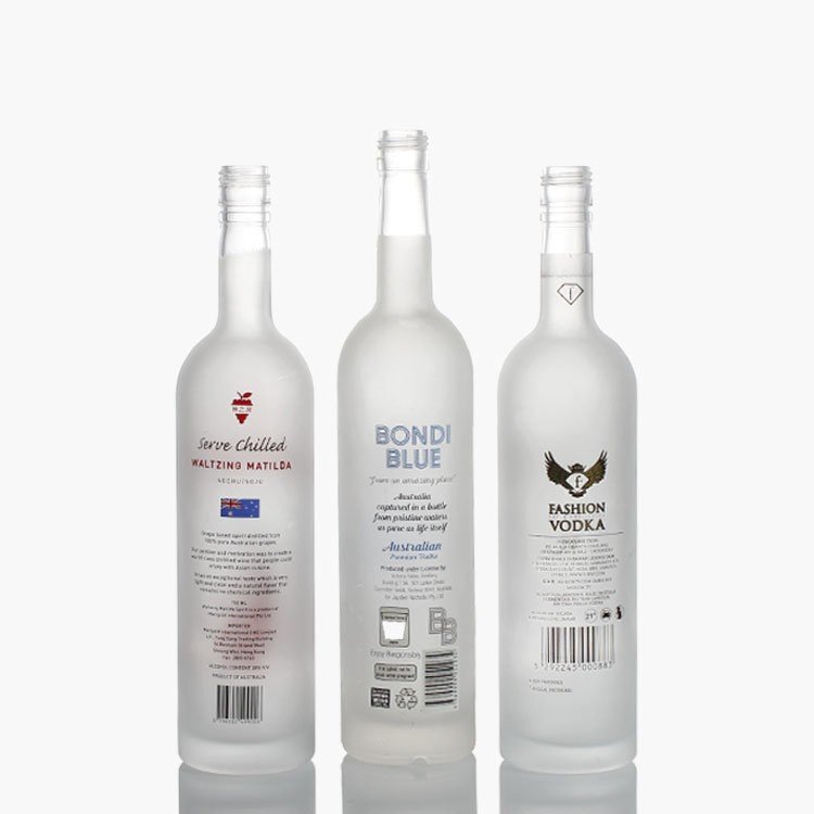 Wholesale 700ml 750ml 1000ml Bordeaux Bottle High Thin Round Clear Liquor Empty Wine Gin Vodka Glass Bottle