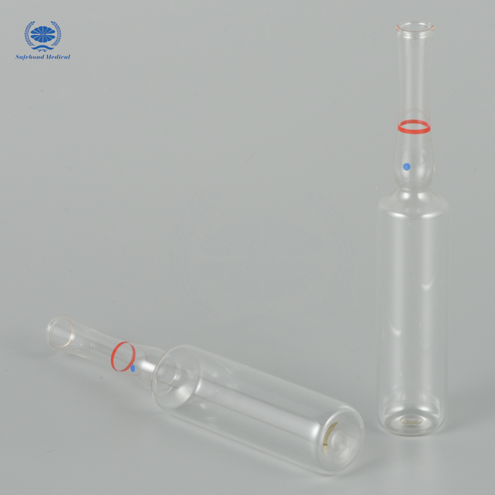 Safebond High Borosilicate Glass Ampoules 2ml 5ml 10ml 20ml Medical Transparent Glass Ampoules for Injection Packaging