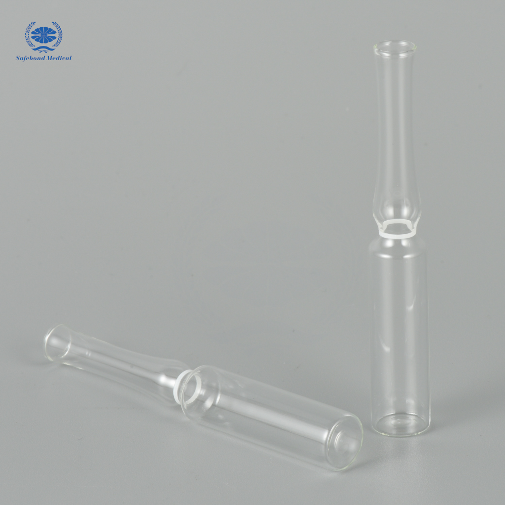 Safebond High Borosilicate Glass Ampoules 2ml 5ml 10ml 20ml Medical Transparent Glass Ampoules for Injection Packaging