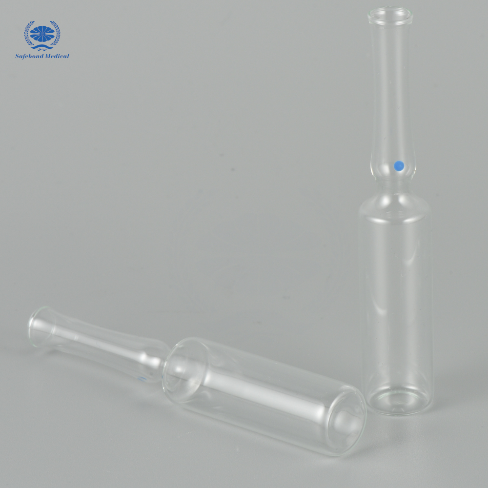 Safebond High Borosilicate Glass Ampoules 2ml 5ml 10ml 20ml Medical Transparent Glass Ampoules for Injection Packaging
