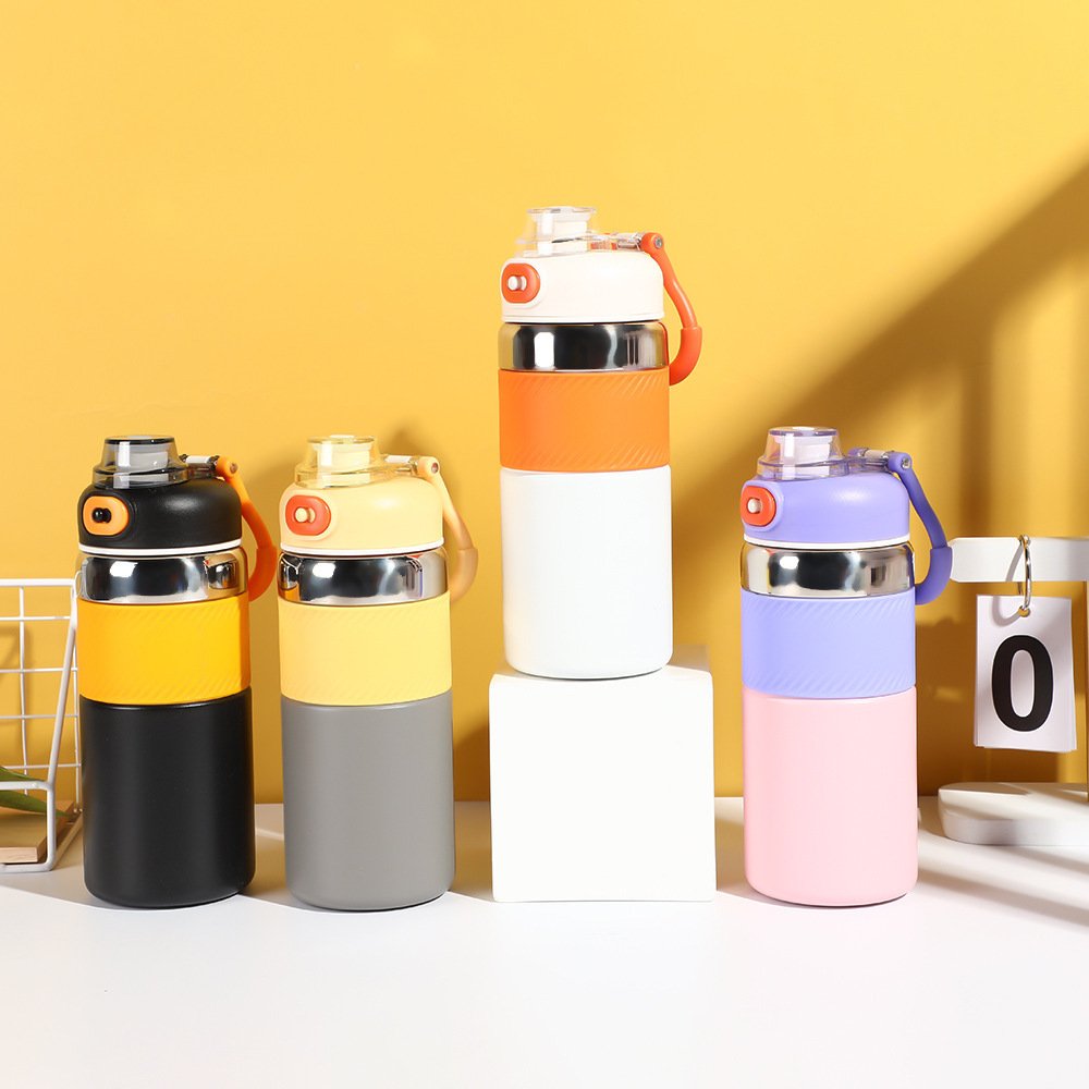 Custom Logo Outdoor Sport Vacuum Flask With Handle Cute Handgrip Design 50 Ml Perfume Bottle With Box Perfume Bottle