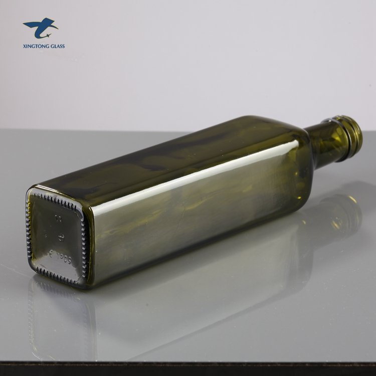 dark colored square 100ml 250ml 500ml 750ml 1l olive oil glass bottle