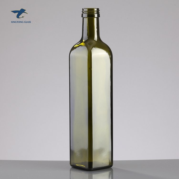 dark colored square 100ml 250ml 500ml 750ml 1l olive oil glass bottle
