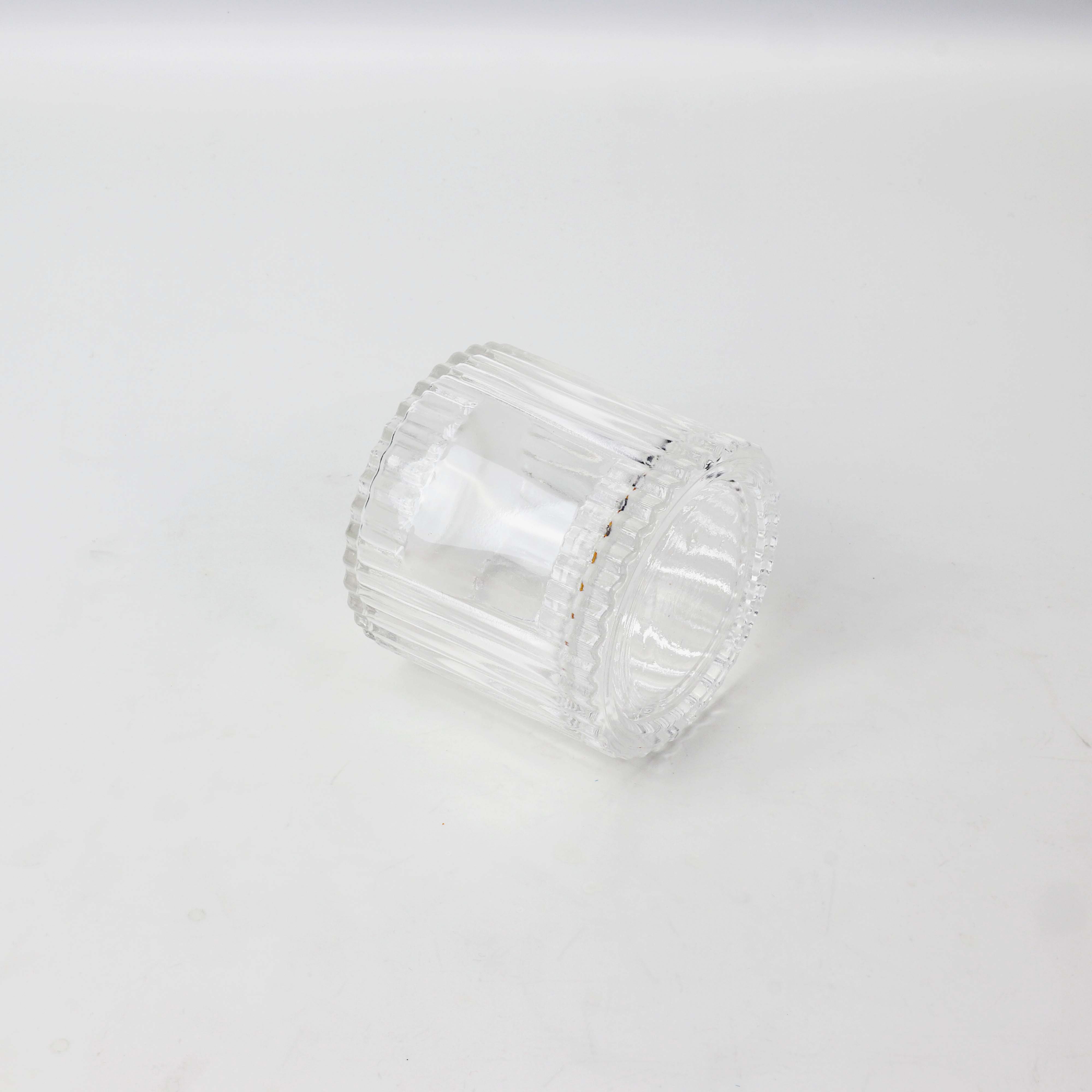 Custom Logo Gift Fluted Clear Glass Aroma Perfume 100ml 150ml Reed Diffuser Bottle