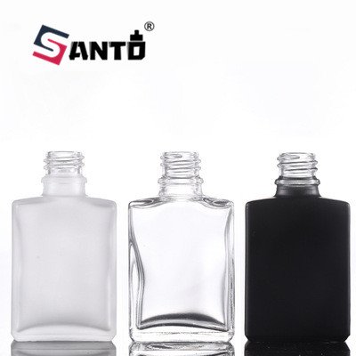 2022 hot sale empty transparent 15ml 30ml 50ml 100ml screw cap square glass dropper bottle