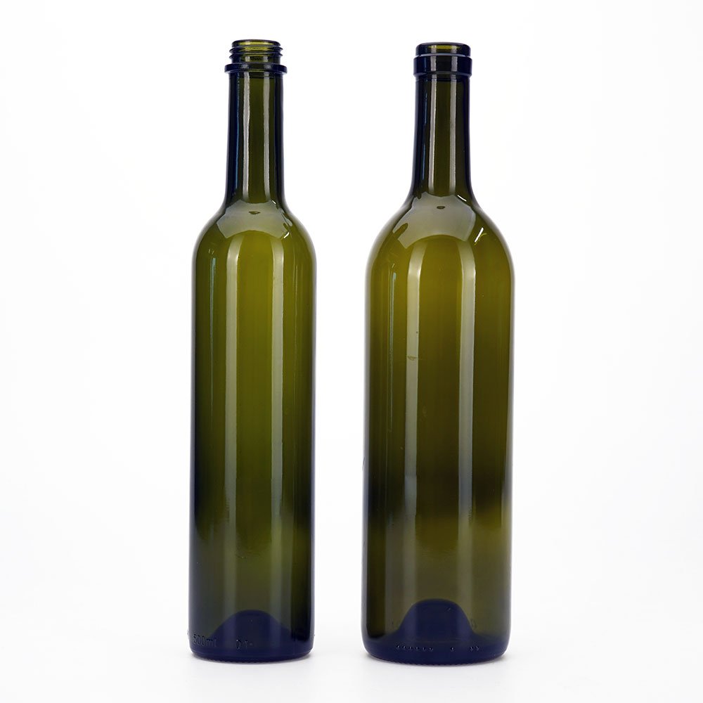 Vista Factory Custom Logo Spirit Rum Whisky Brandy 700ml 750ml Wine Round Glass bottle With Screw Cap