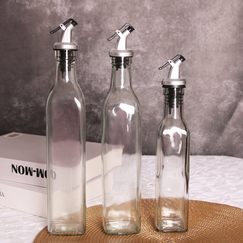 150 Ml /250 Ml /500 Ml Machine Made Glass Olive Oil And Vinegar Dispenser Bottle Oil Container Bulk Supply From Chinese Factory