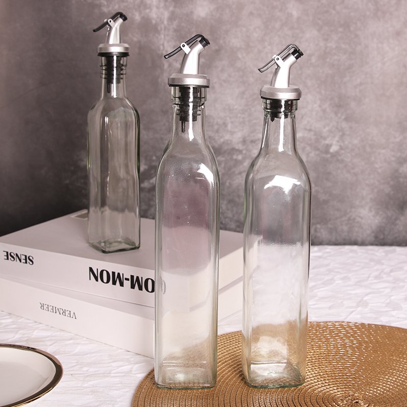 150 Ml /250 Ml /500 Ml Machine Made Glass Olive Oil And Vinegar Dispenser Bottle Oil Container Bulk Supply From Chinese Factory