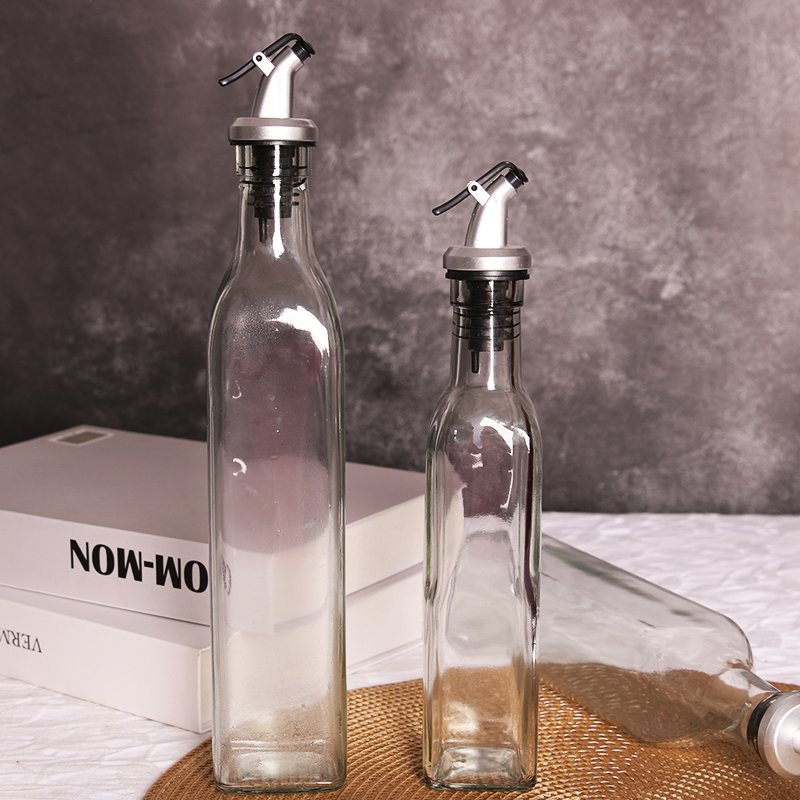 150 Ml /250 Ml /500 Ml Machine Made Glass Olive Oil And Vinegar Dispenser Bottle Oil Container Bulk Supply From Chinese Factory
