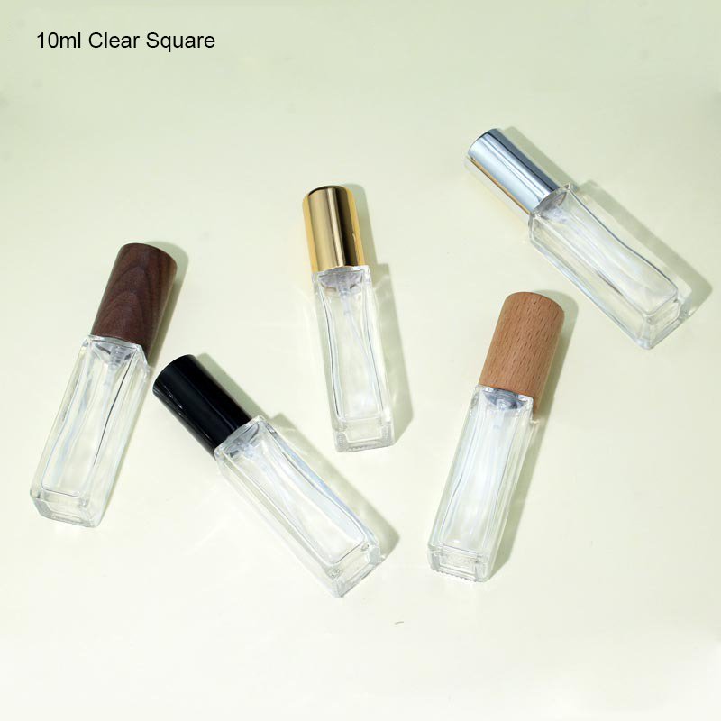 Wholesale 3ml 5ml 10ml 15ml 20ml 30ml Clear Frosted Glass Bottles Empty Refillable Spray Perfume Bottle With Aluminum Pumps