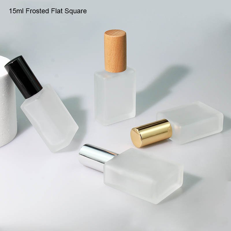 Wholesale 3ml 5ml 10ml 15ml 20ml 30ml Clear Frosted Glass Bottles Empty Refillable Spray Perfume Bottle With Aluminum Pumps