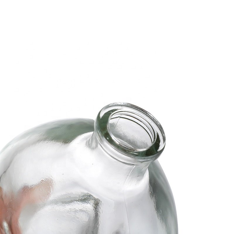 50ml 300ml 400ml 500ml Human Head Glass Bottle 100ml 200ml 85ml Skull Shape Bottle for Liquor Spirits with Cork Lids