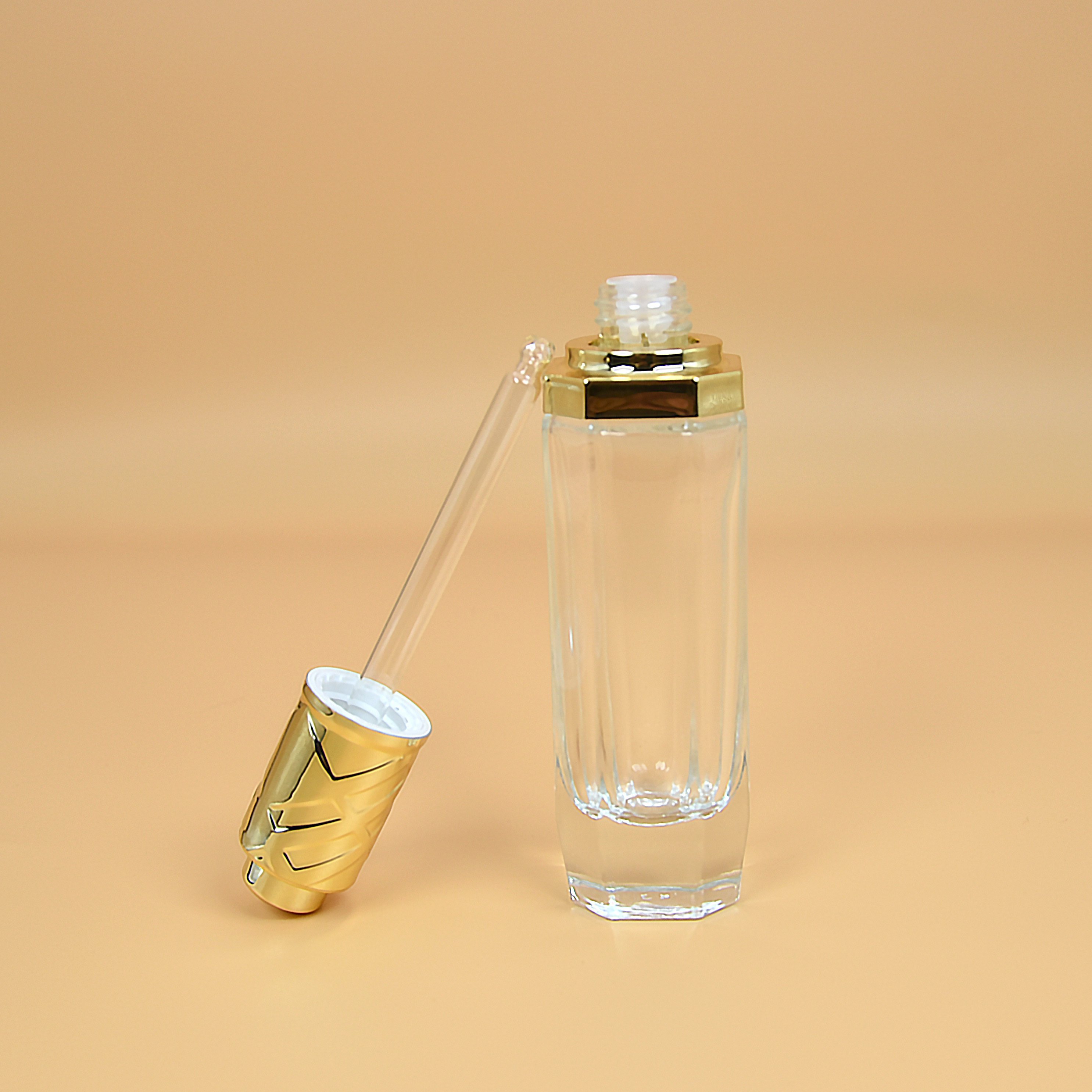 Wholesale Empty Hair Oil Dropper Bottle Essential Oil Skincare Serum Cosmetic Container 50ml Mini Glass Bottle For Essential Oil