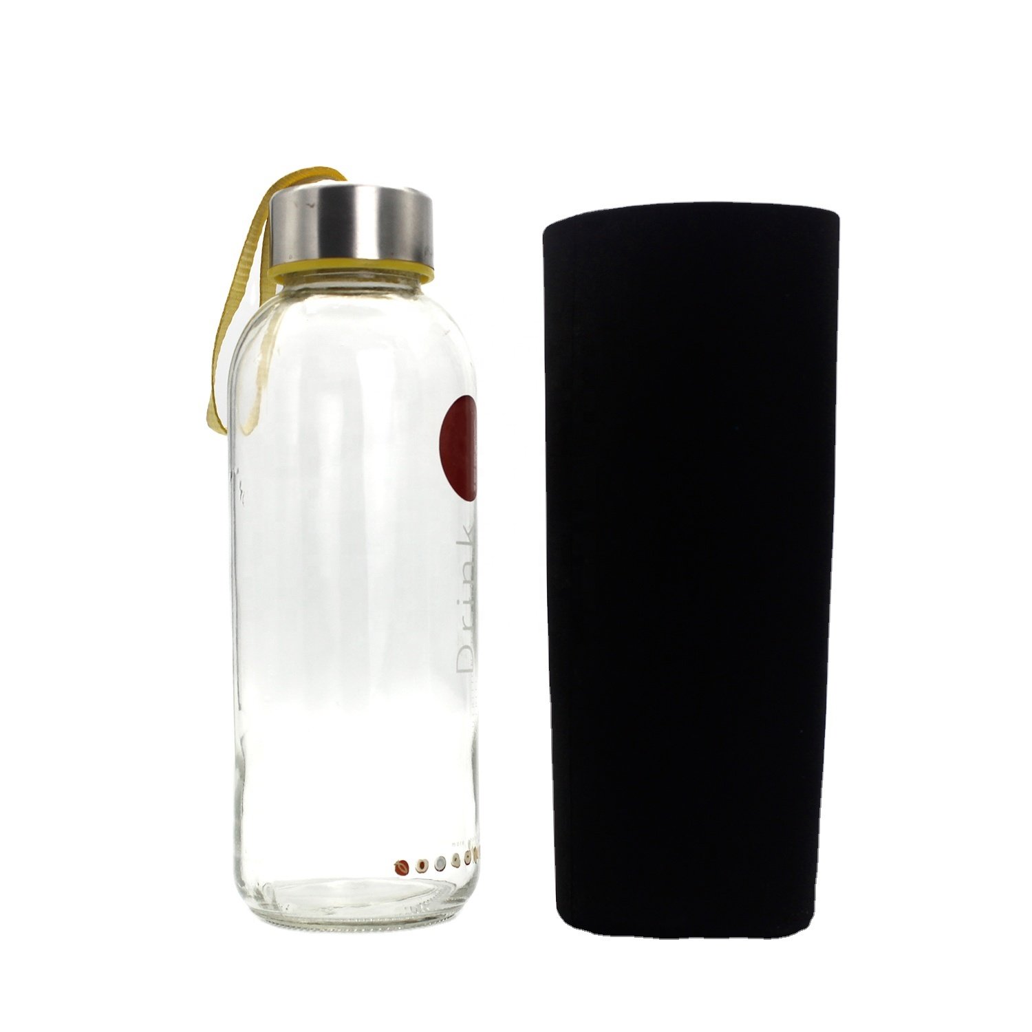 Different Size Cuctom Anti-slip Cover Silicone Glass Water Bottle Protective Sleeve Silicone Bottle Sleeves
