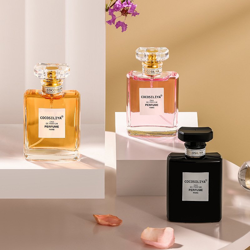 Custom Luxury Black Empty square Perfume Bottle Portable square 30 ml 50 ml 100 ml Glass Parfum Atomizer Bottle With Packaging