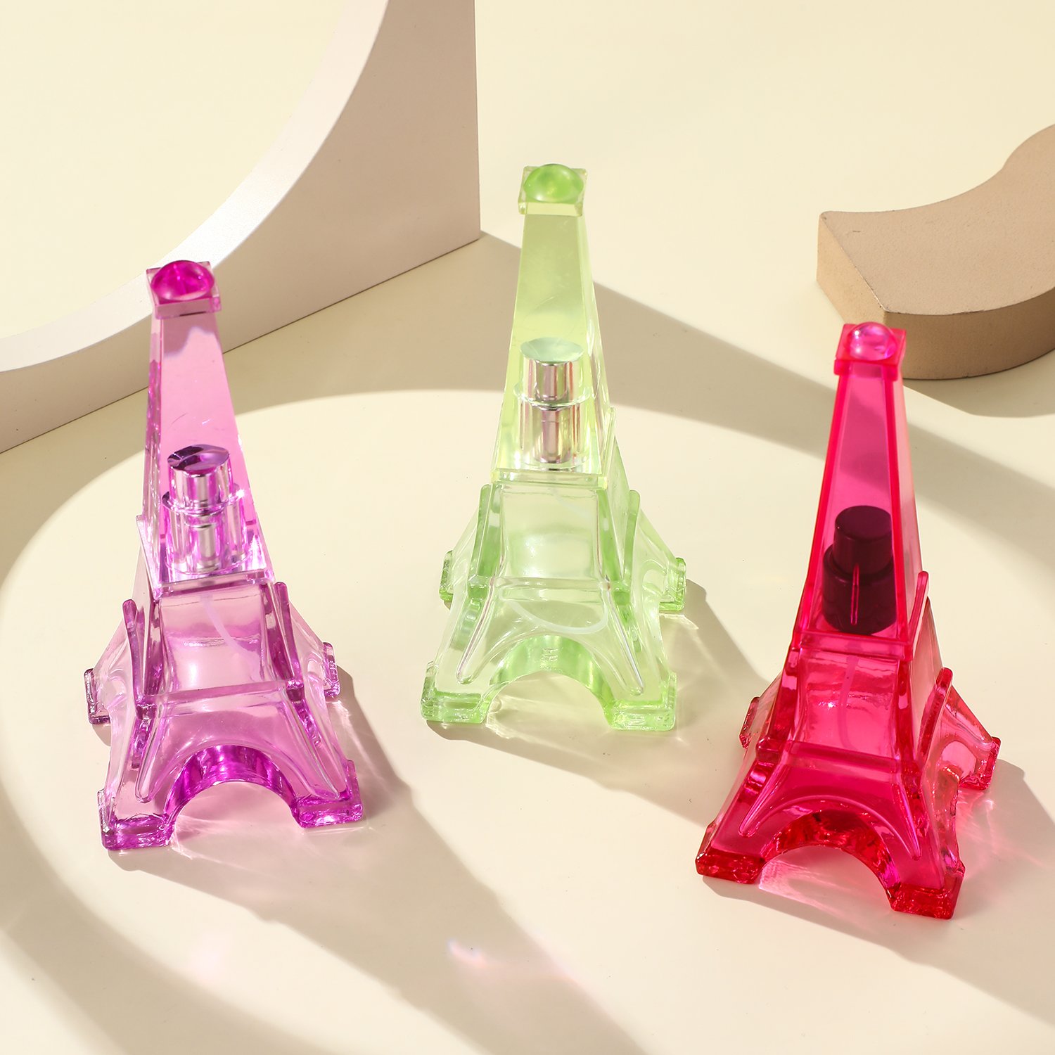 30ML glass perfume bottle with luxury high quality customized glass bottle with plastic pump