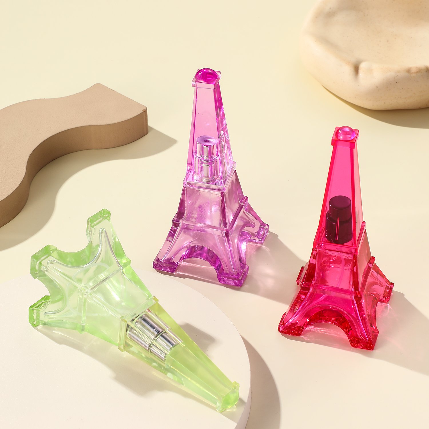 30ML glass perfume bottle with luxury high quality customized glass bottle with plastic pump