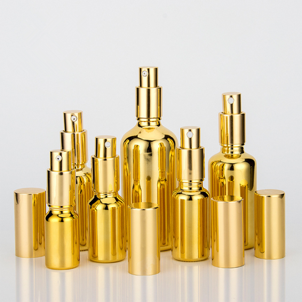 Cosmetic Use Black Glass Spray Perfume Bottle