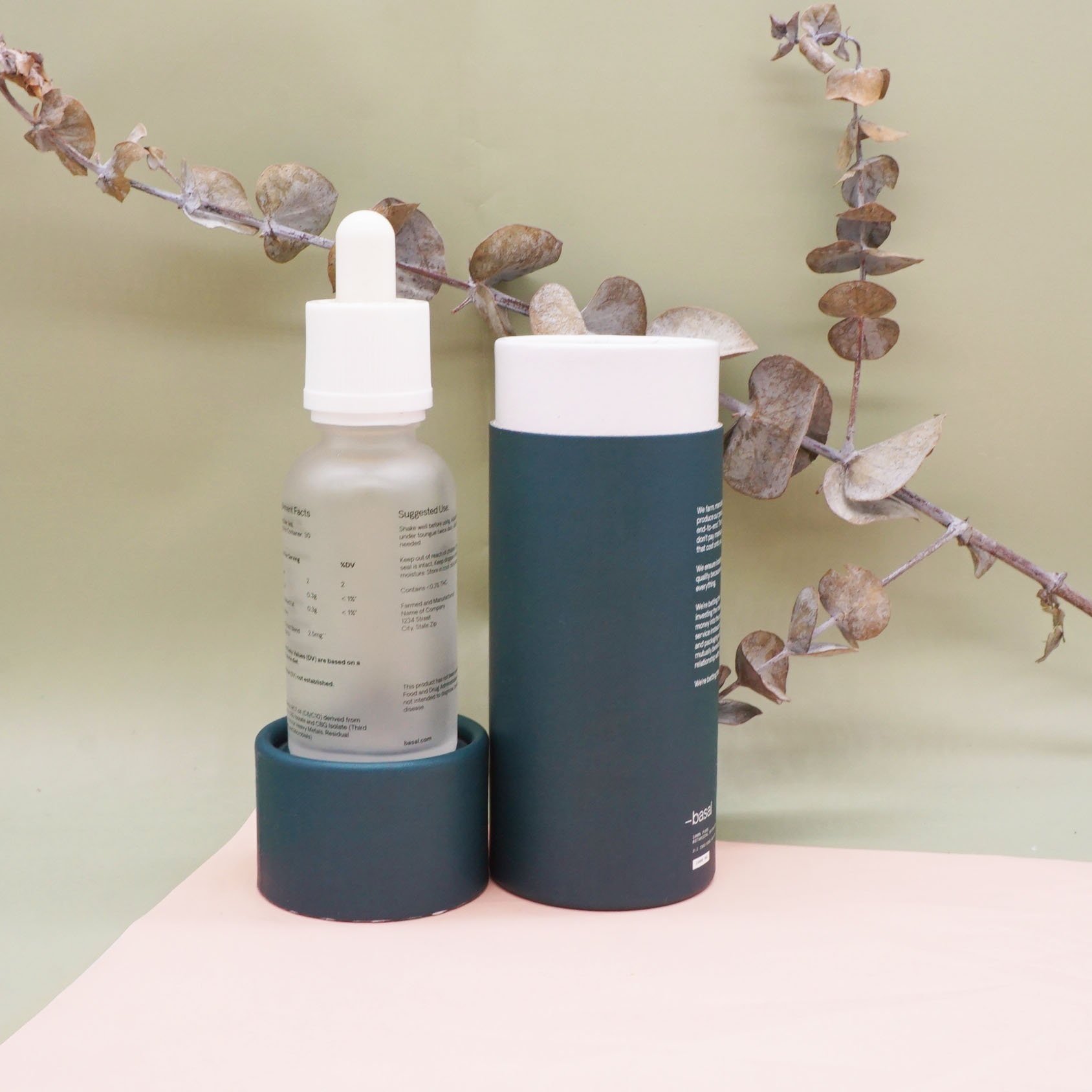 1oz 30ml 40ml 50 ml luxury cosmetic packaging hair oil serum bottle dropper glass bottle with box
