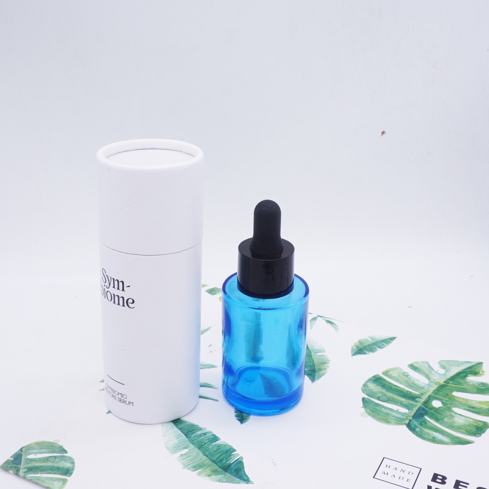 1oz 30ml 40ml 50 ml luxury cosmetic packaging hair oil serum bottle dropper glass bottle with box