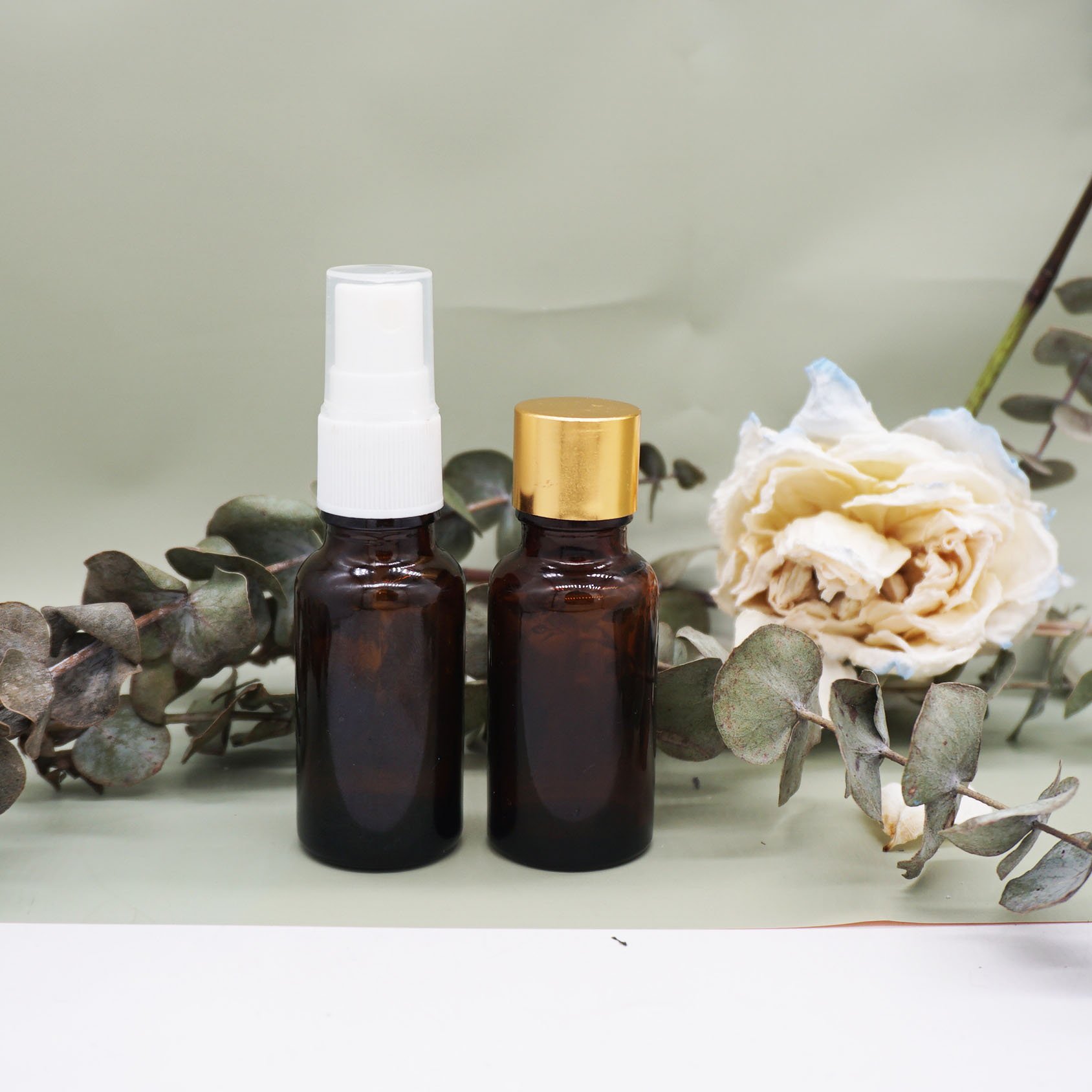 1oz 30ml 40ml 50 ml luxury cosmetic packaging hair oil serum bottle dropper glass bottle with box