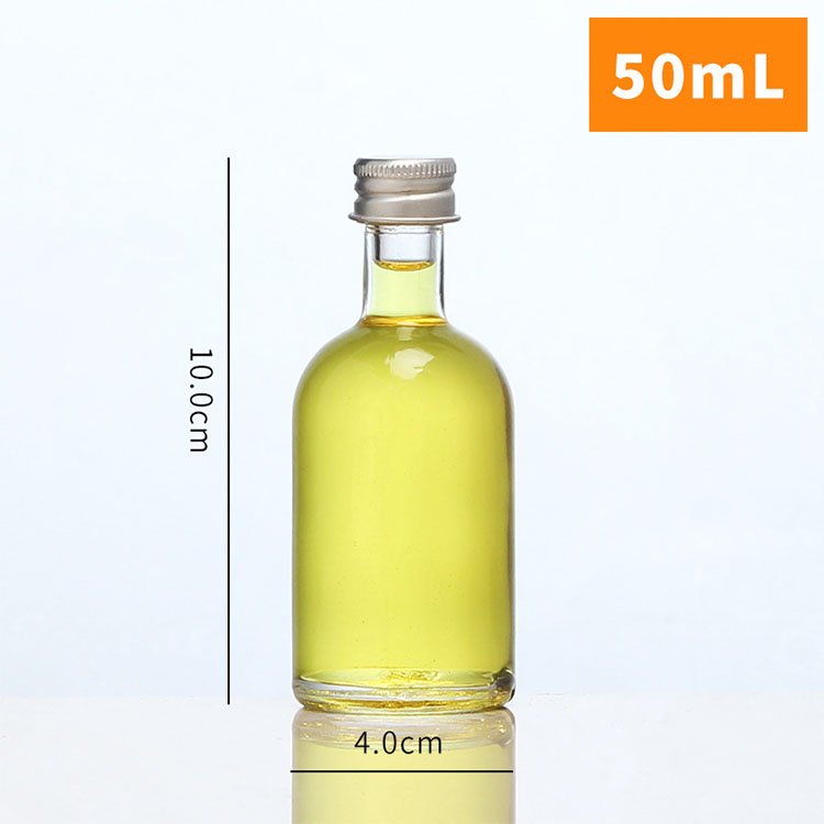 20ml 30ml 50ml 100ml Alcoholic Beverage Juice Drinks Liquor Wine Whiskey Small Mini Sample Glass Bottle With Lid