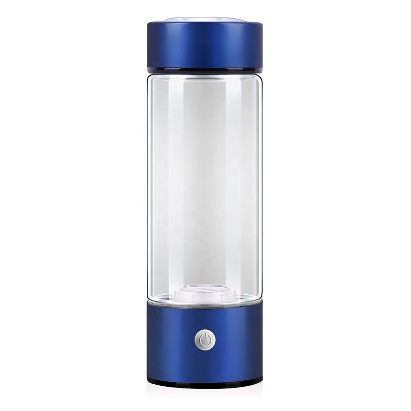 New Arrival 420ml USB Hydrogen rich glass water bottle High borosilicate glass drinking bottle Alkaline Water Glass custom logo