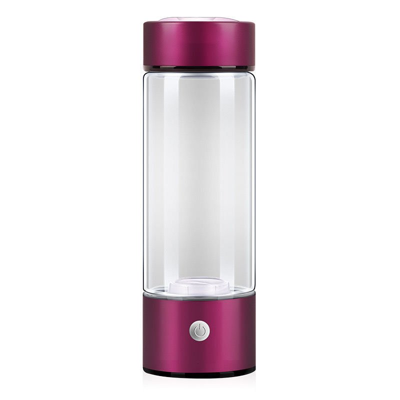 New Arrival 420ml USB Hydrogen rich glass water bottle High borosilicate glass drinking bottle Alkaline Water Glass custom logo
