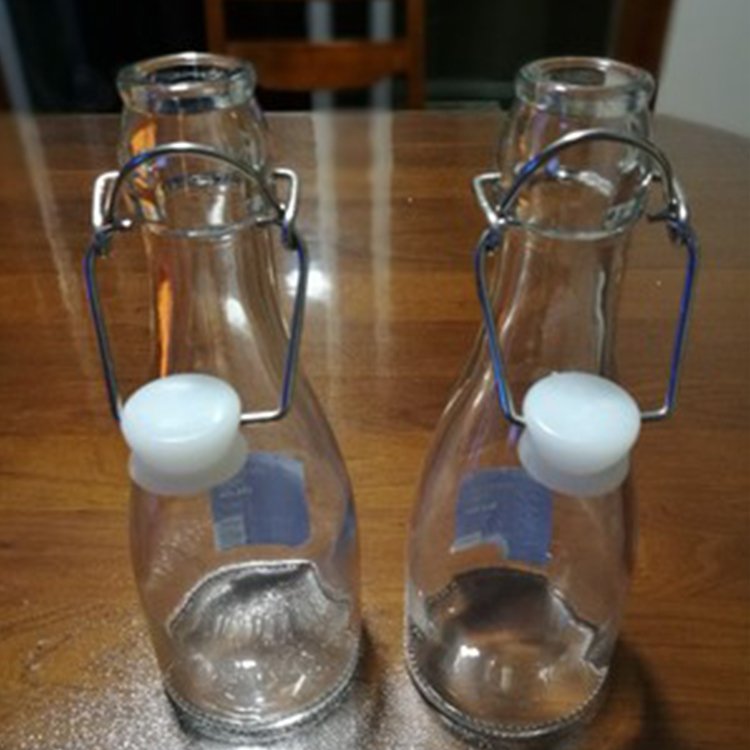 12oz 16oz 34 oz Clear/amber/blue Glass Bottles Swing flip top Cap cover sealing lock lid for milk beveage sauce liquor/alcohol