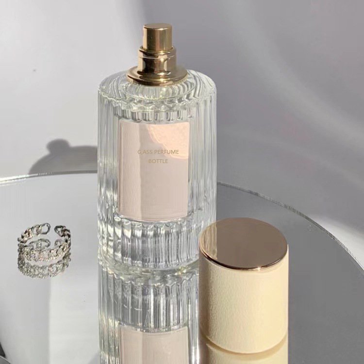 30ml 50ml Cylinder Fragrance Packaging Glass Parfum Spray Luxury Empty Glass Perfume Bottle With Box