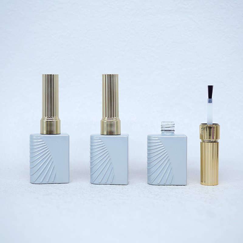 13ml New design glass bottles for nail polish Unique empty Uv Gel Nail Polish Bottle Luxury Nail Polish Bottles with brush