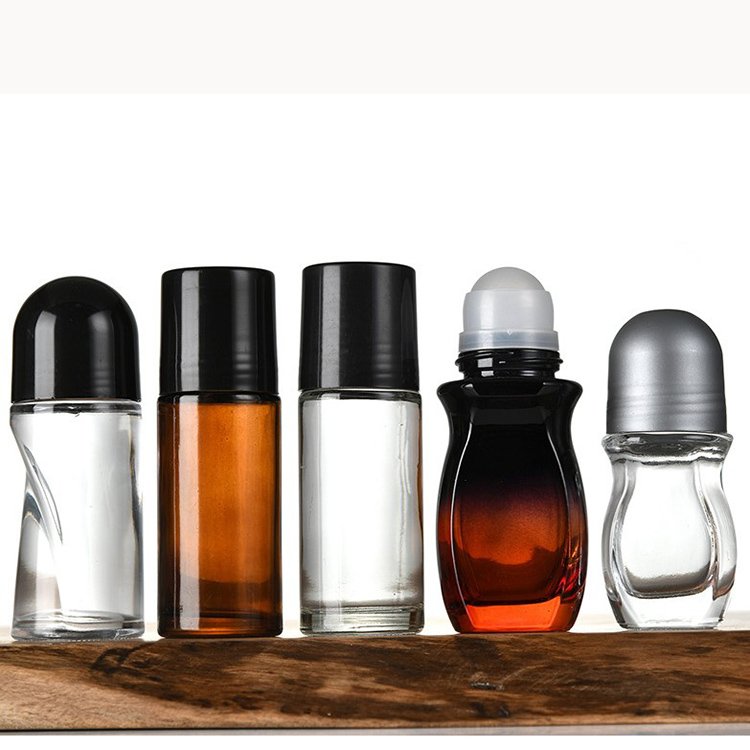 Cylinder High quality Roller Bottles Essential Oil Roll Glass Bottles Empty Cosmetic Roll on Glass Bottle