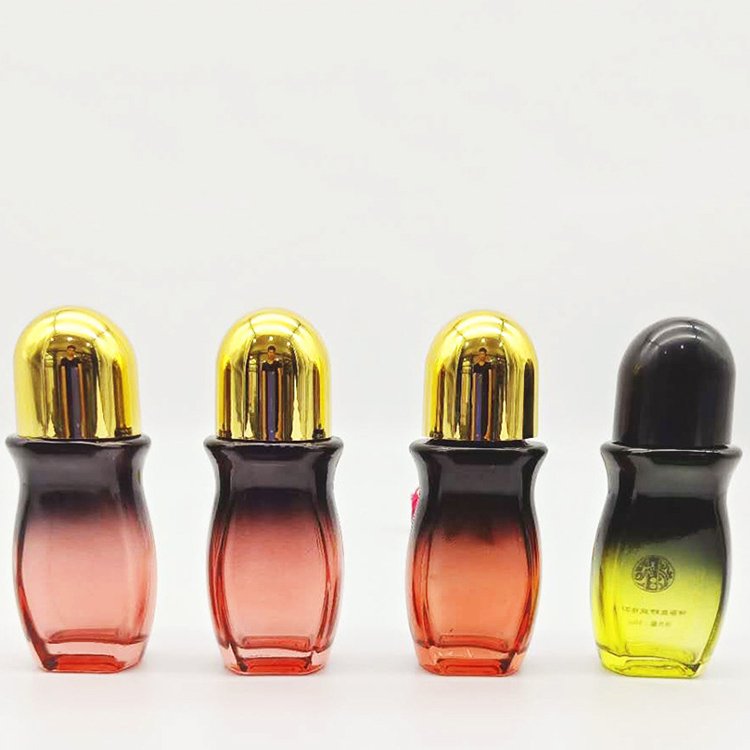 Cylinder High quality Roller Bottles Essential Oil Roll Glass Bottles Empty Cosmetic Roll on Glass Bottle