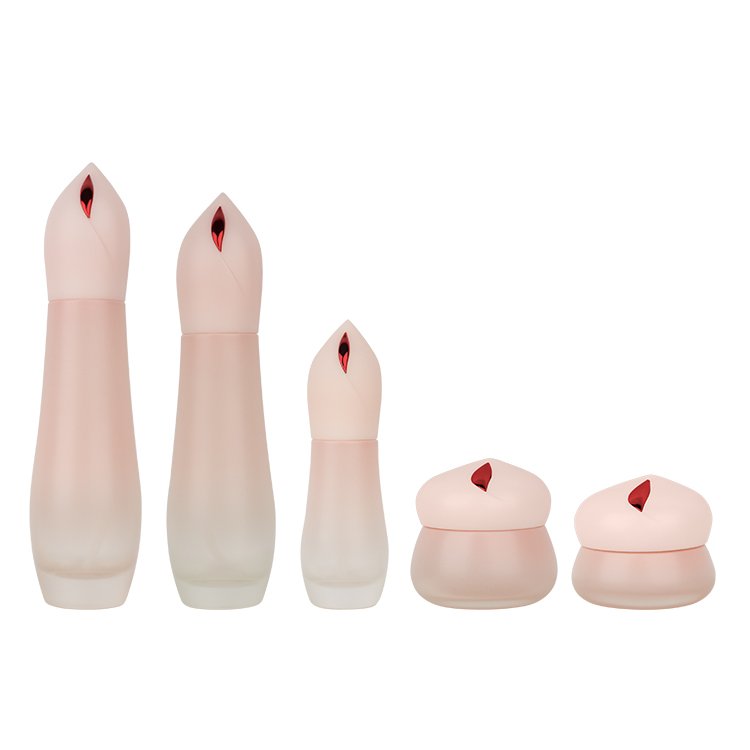 Skincare Glass Bottle Sets Glass Lotion Bottle 50g 30g Cosmetic Jar Special 120ml 100ml 40ml Customized Screen Printing Plastic