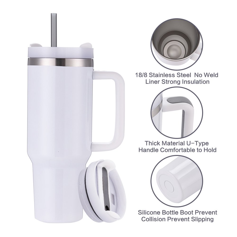 40oz Slightly desaturated cyan Tumblers Wholesale Bulk Stainless Steel Insulated Vacuum Flask Water Bottle Thermo Cup For Coffee