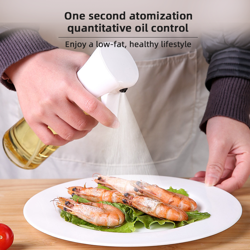 Kitchen Plastic Oil Dispenser Bottle and Manual Pressure Olive Oil Sprayer Bottle Pump Oil For BBQ