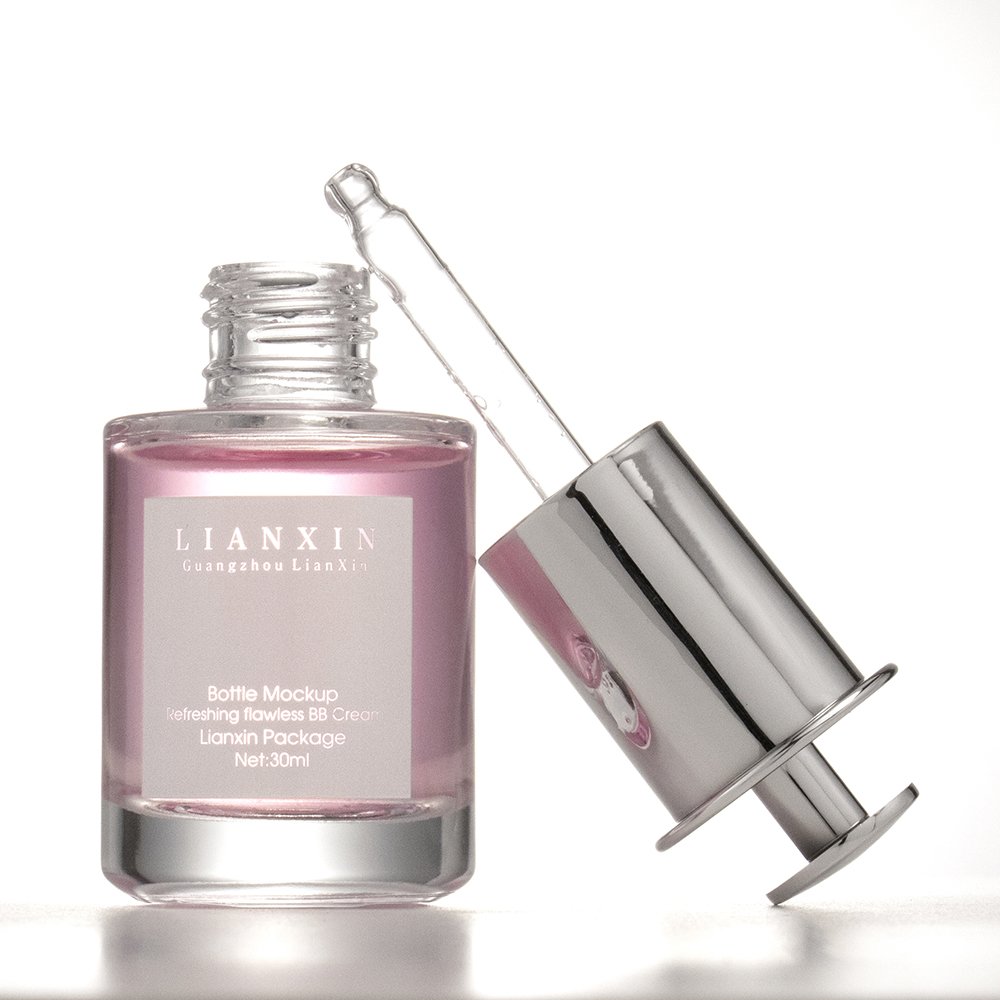 Skin care serum glass bottle dropper 30ml skin care essence bottle 30ml glass dropper bottle