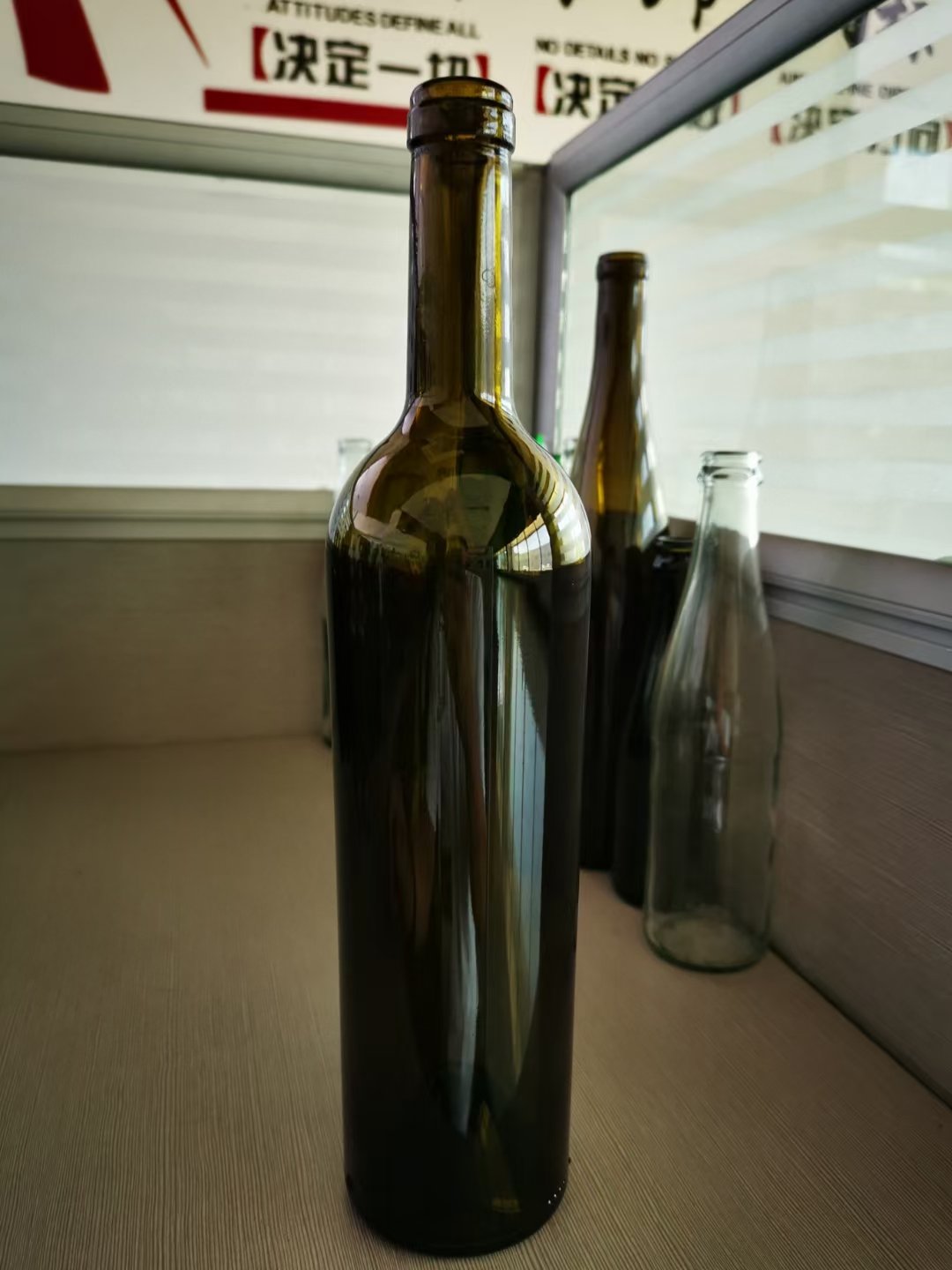 glass bottles