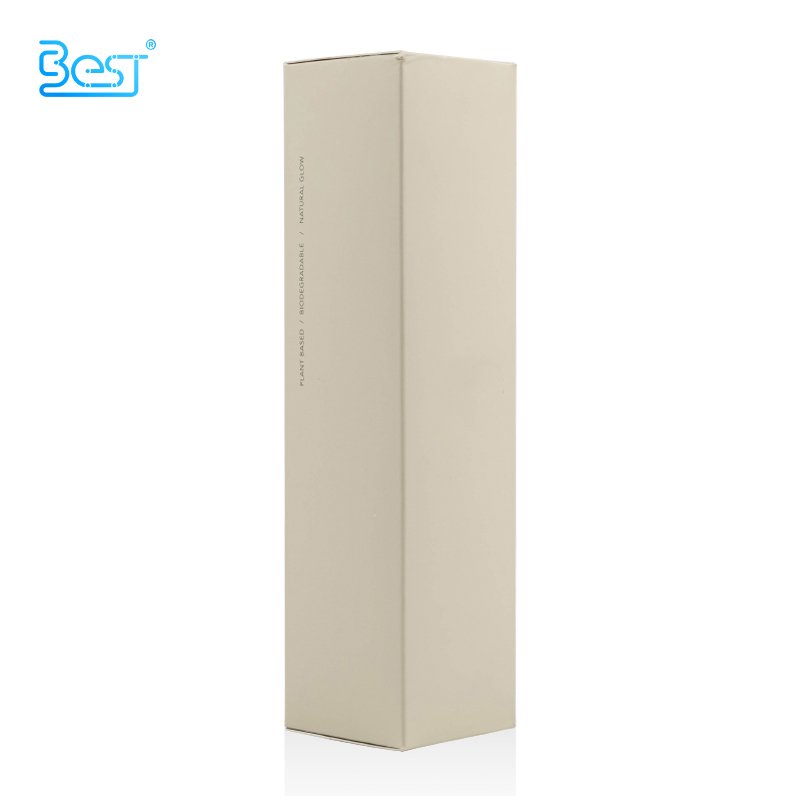 Empty Clear Body Oil Pump Cosmetic Product PUMP Sprayer Beige Glass Box Packaging Screen Printing 100ml 3.4oz 120ml 4oz 5000pcs