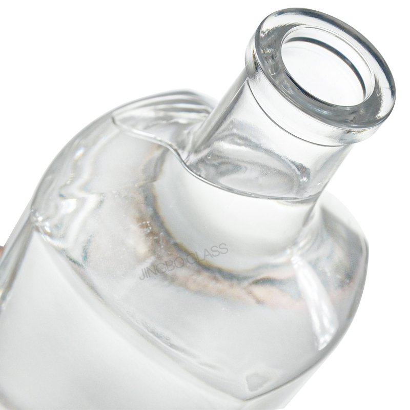 100Ml 500Ml 750Ml Super Flint Cork Top With Flat Shoulder Glass Bottles For Whiskey Gin Vodka Rum Liquor