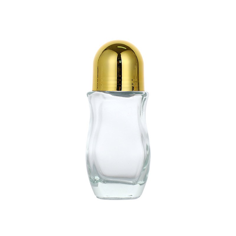 30ml 50ml high quality clear cosmetic packaging roll on glass bottle antiperspirant deodorant skincare empty perfume oil bottle