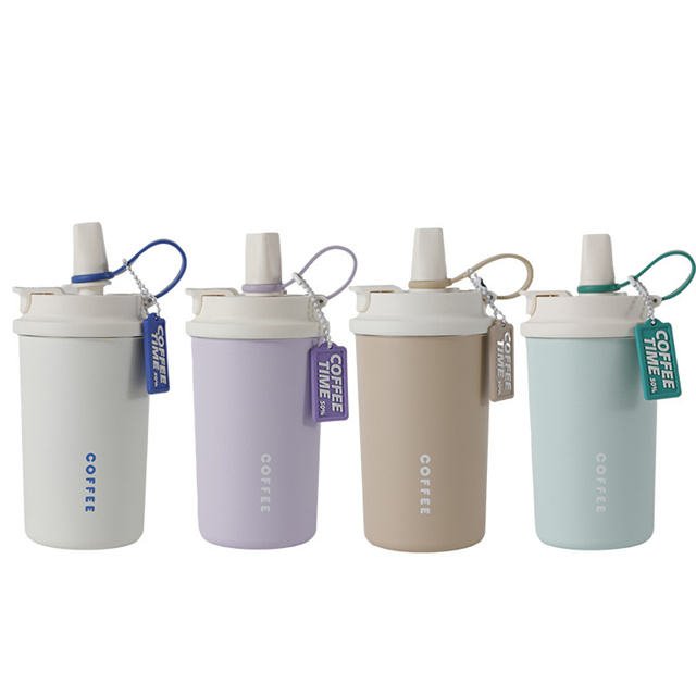 Fashion 2024 Popular Stainless Steel Travel Tumbler Double Wall Thermal Insulated Coffee Cup Student Men Women