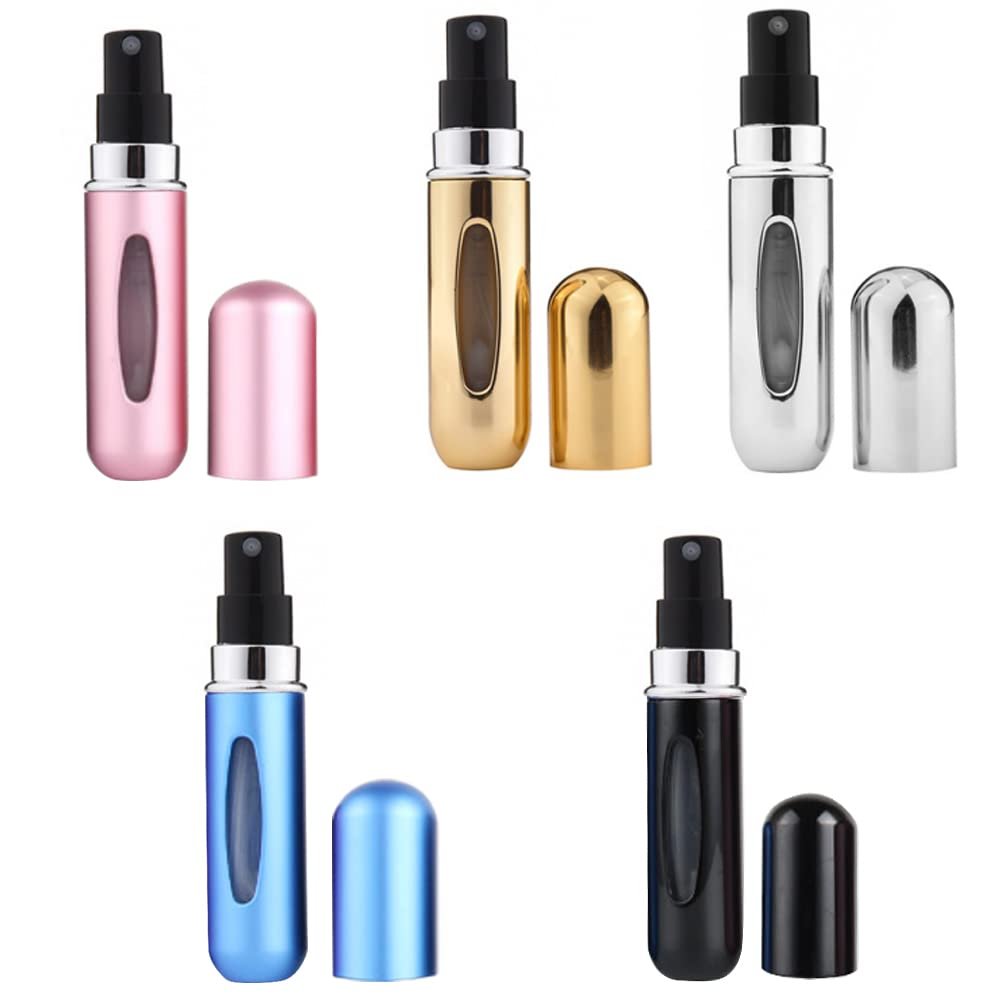 Wholesale 5Ml Portable Mini Pocket Refillable Aluminum Glass Bottles Empty Packaging Perfume Spray Bottle