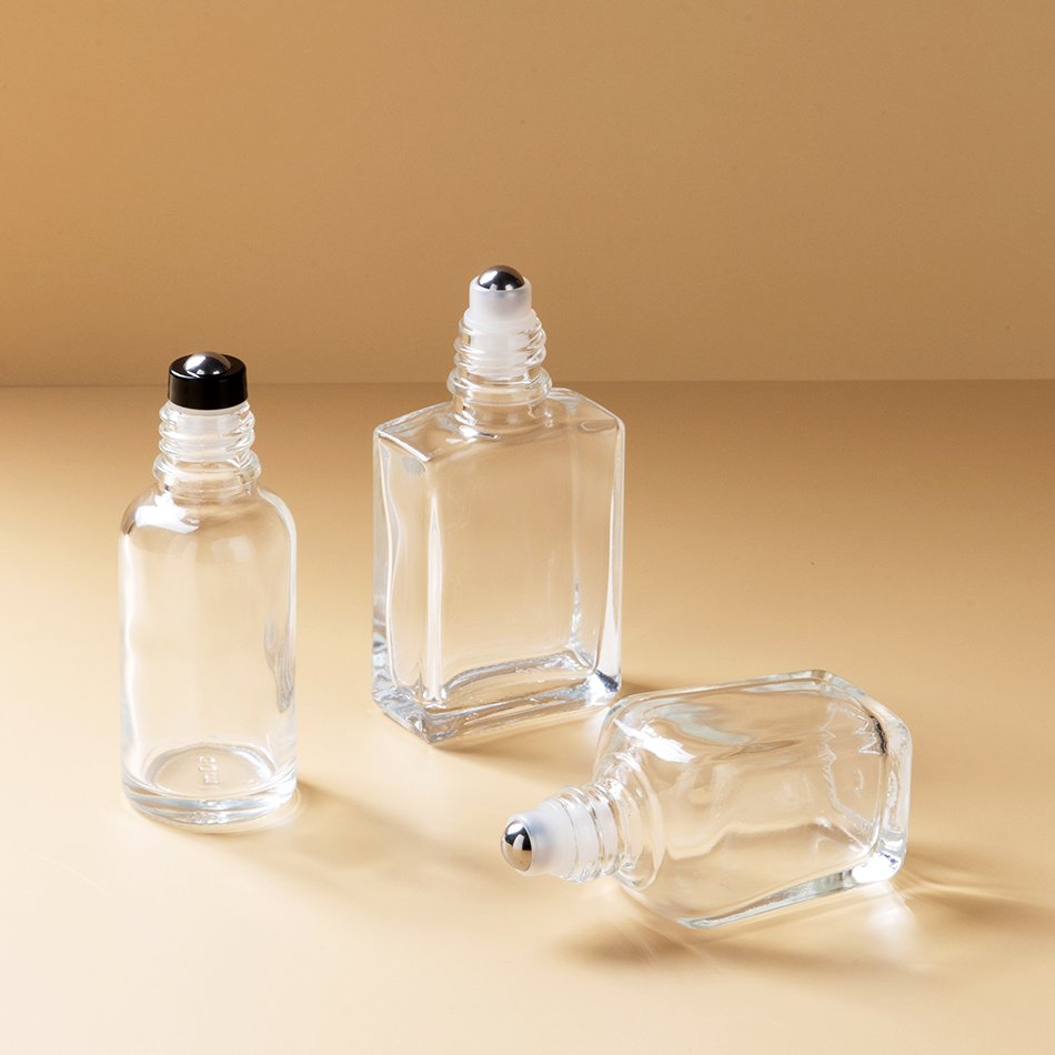 Eco-friendly 10ml 8ml 5ml Oud Oil Attar Clear Glass Perfume Bottles