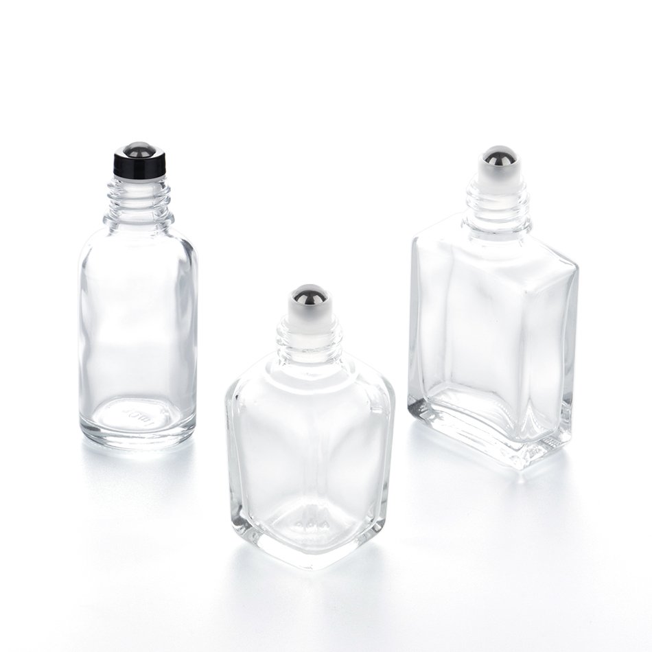 Eco-friendly 10ml 8ml 5ml Oud Oil Attar Clear Glass Perfume Bottles